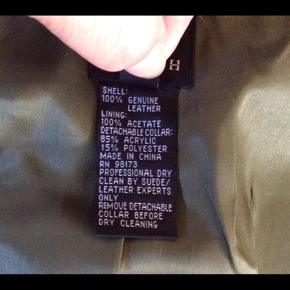 Suede/green trench style coat - Picture 8 of 8